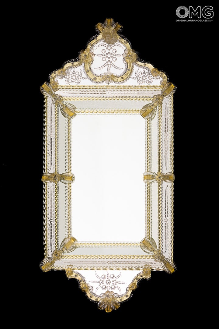 Victus Wall Venetian Mirror Murano Glass