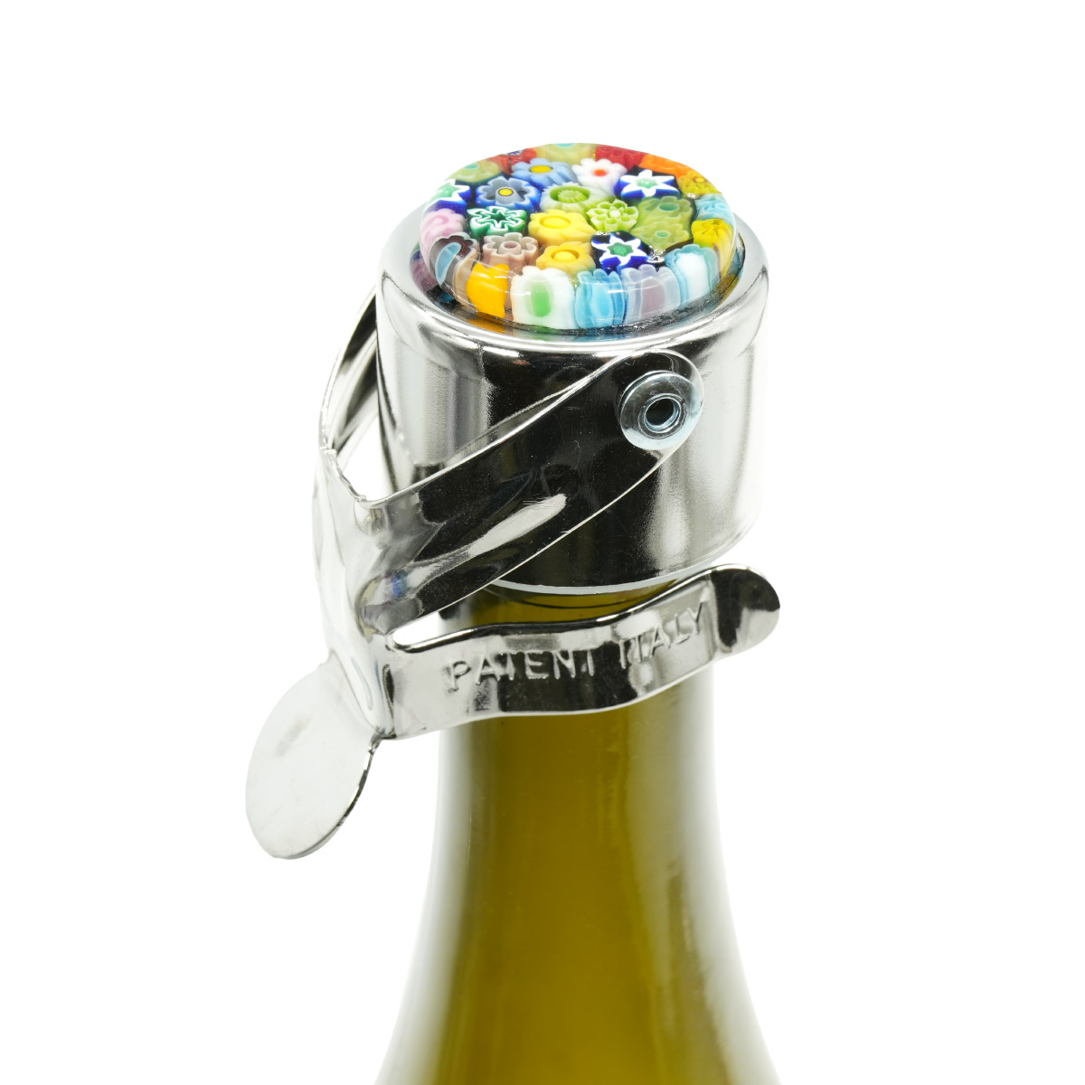 Tappi da bottiglia: Tappo per bottiglia Millefiori Mix in vetro di Murano  originale OMG® + Scatola