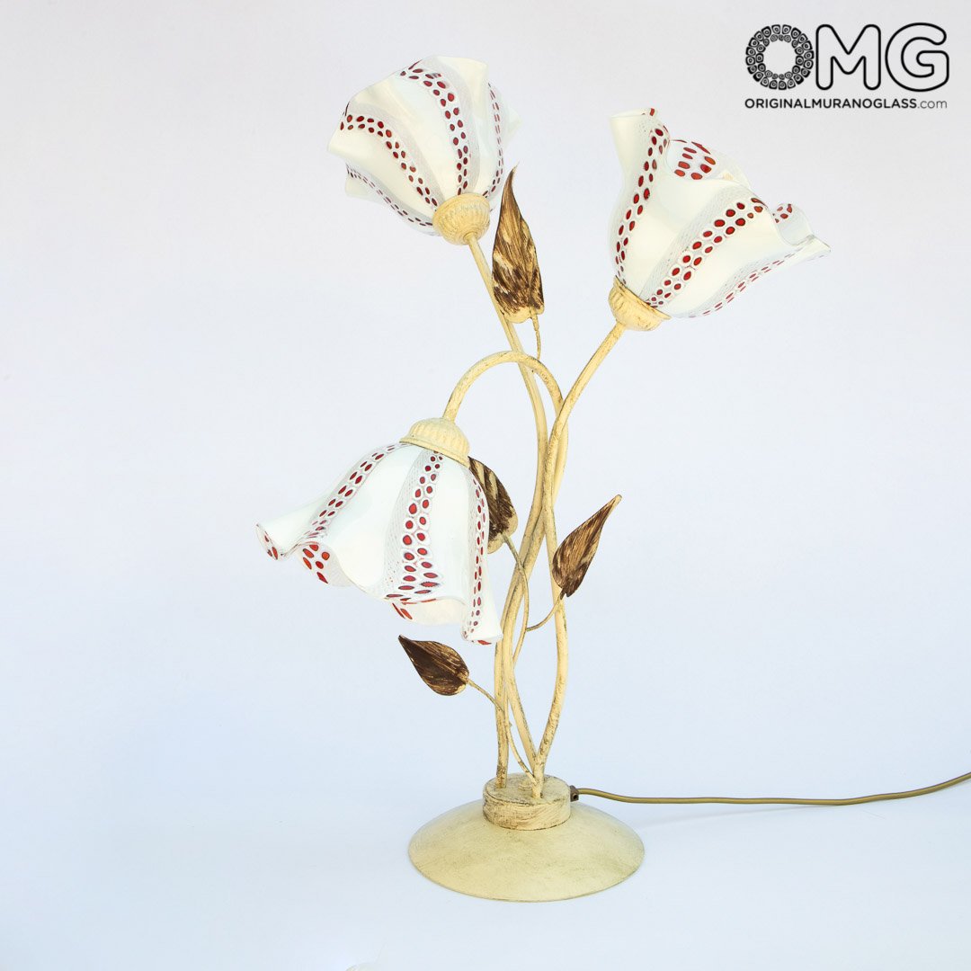 Table Lamp Bud Original Murano Glass