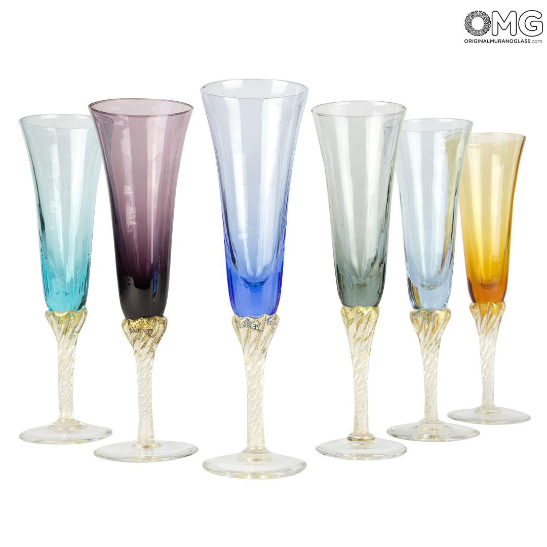 Champagne Flute Glasses Set