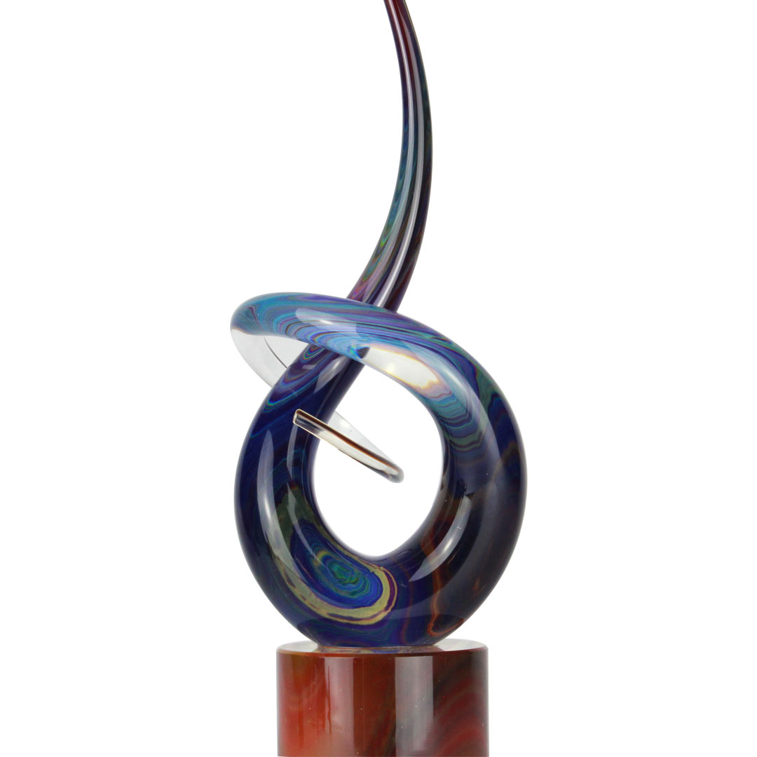 Стеклянная скульптура "Узел любви" - оригинал из муранского стекл...