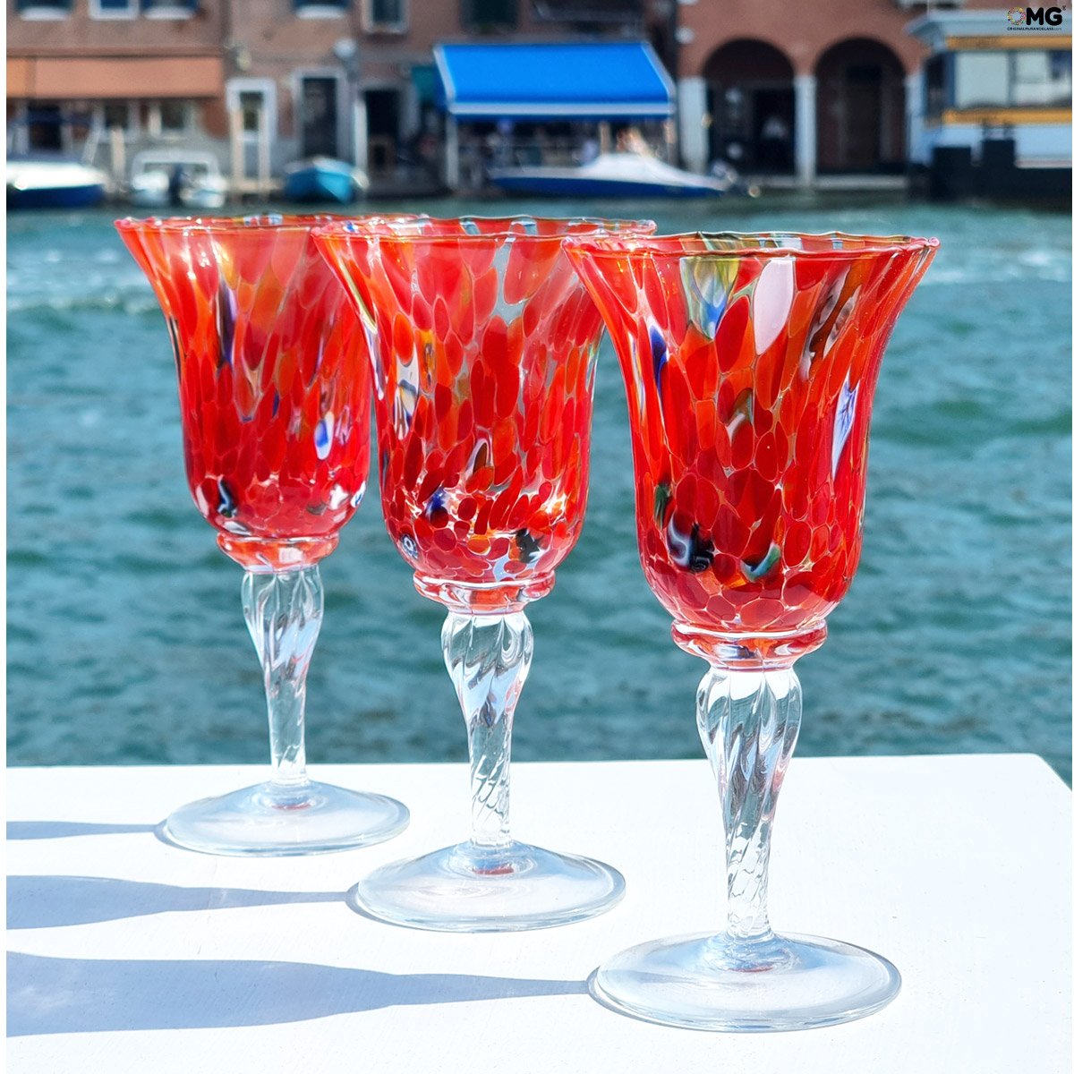 Wine Glasses - Flutes Collection: Red - Wine glasses - Set of 6