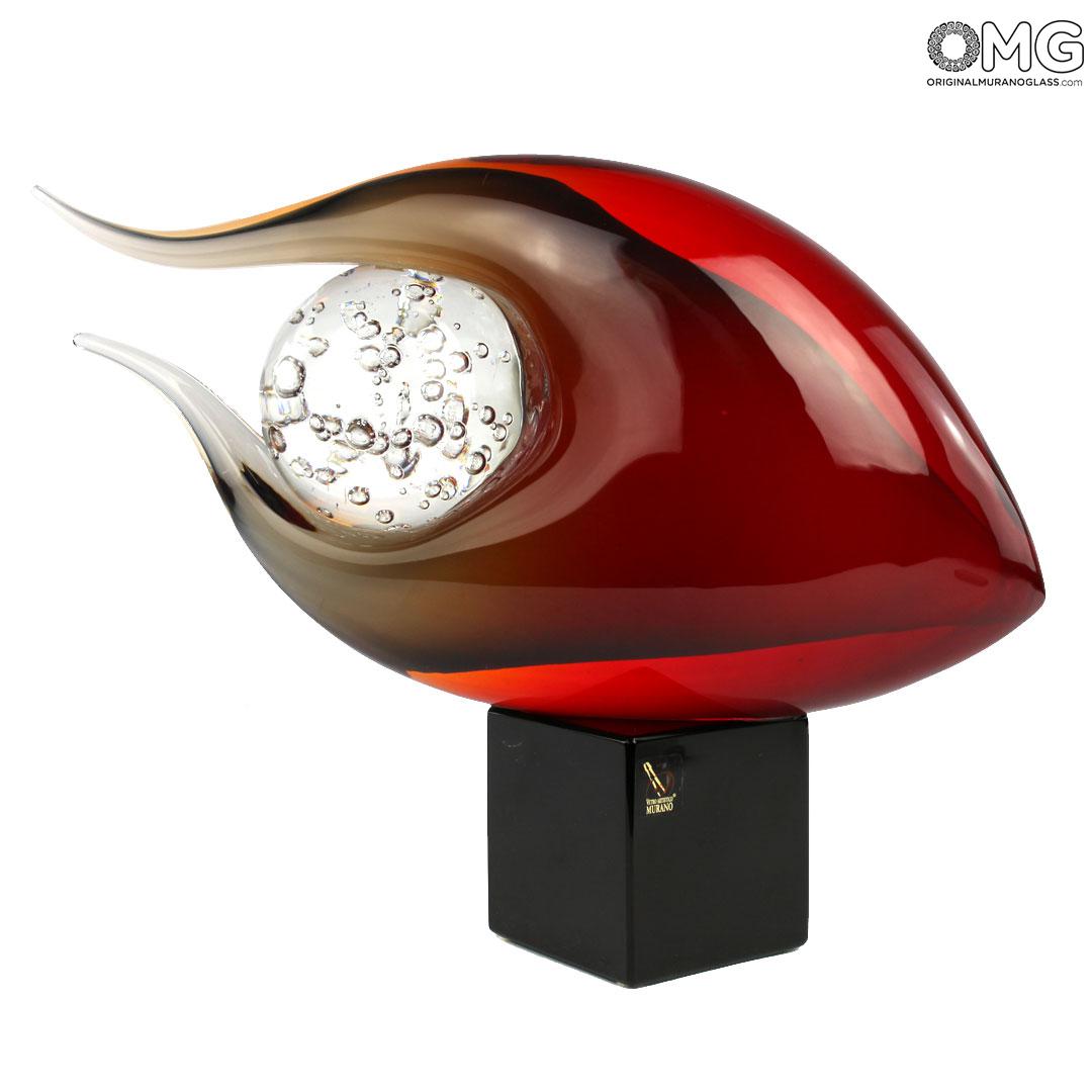 Ball Fish Abstract Original Murano Glass