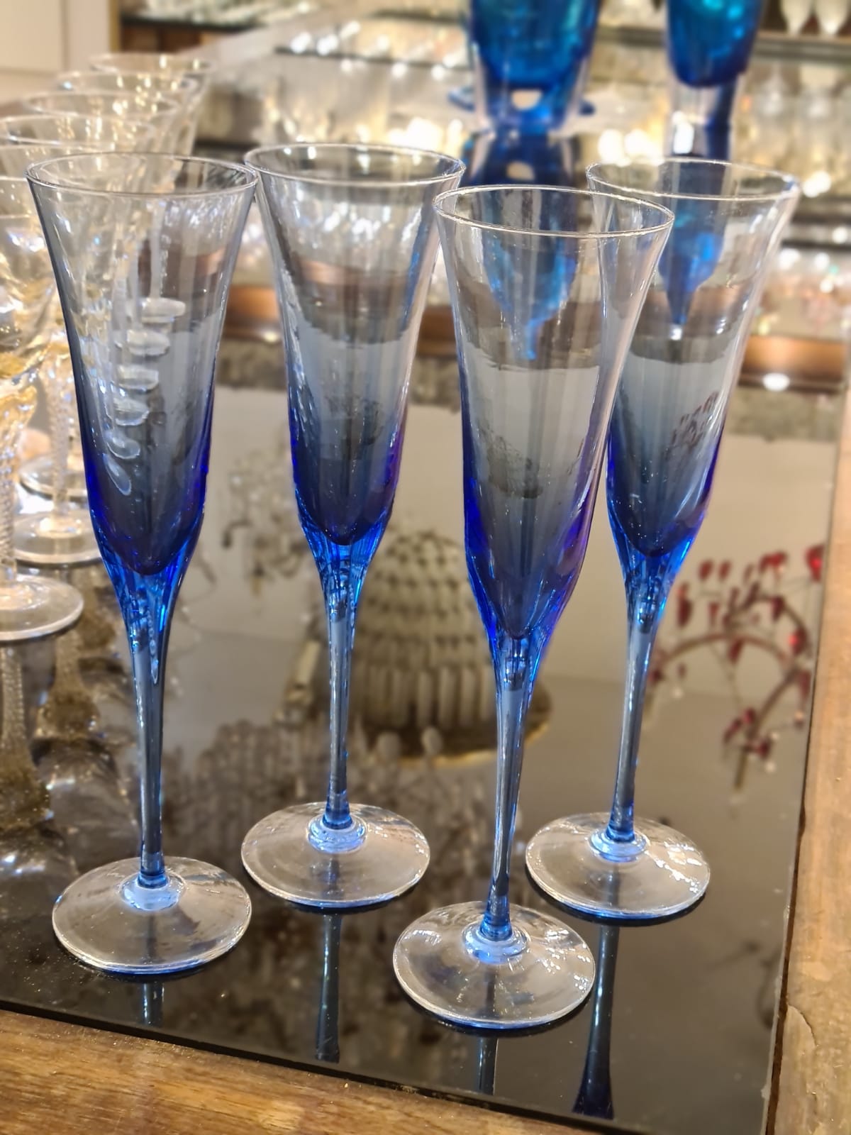 Bicchieri da Vino e Flute Collezione: Bicchieri Blu - Flute Classico