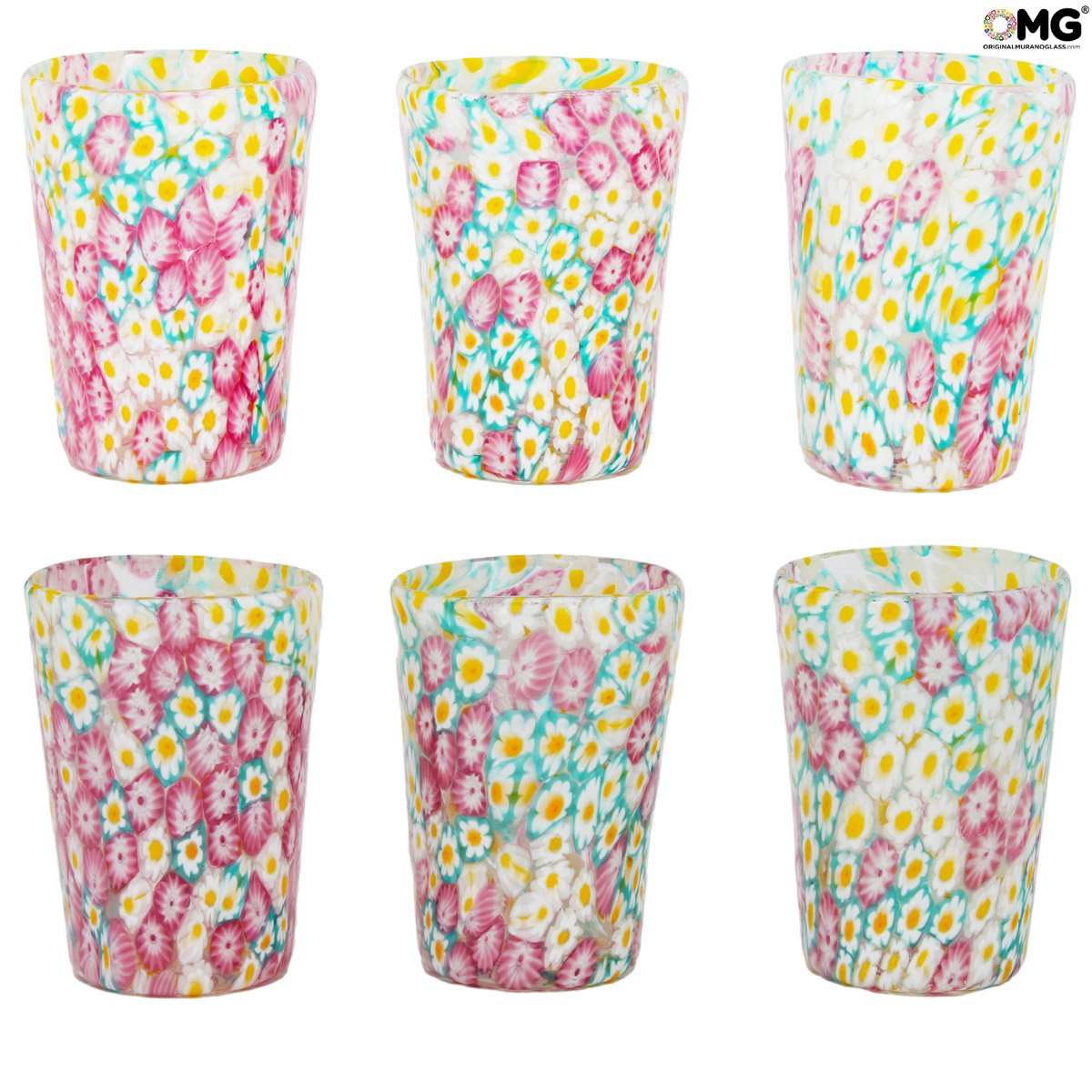 Pink shop drinking glasses