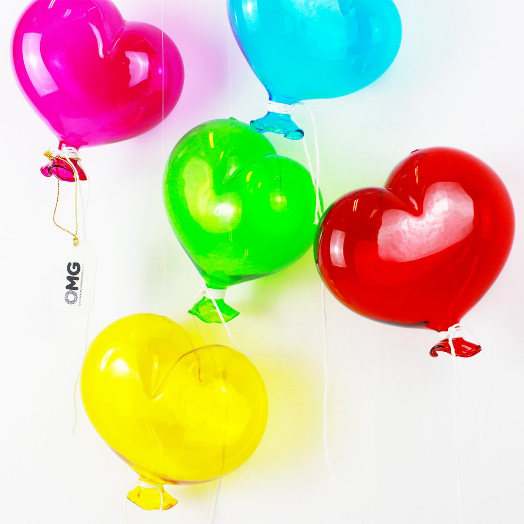 Heart Balloons – Art Glass Love by Wardell