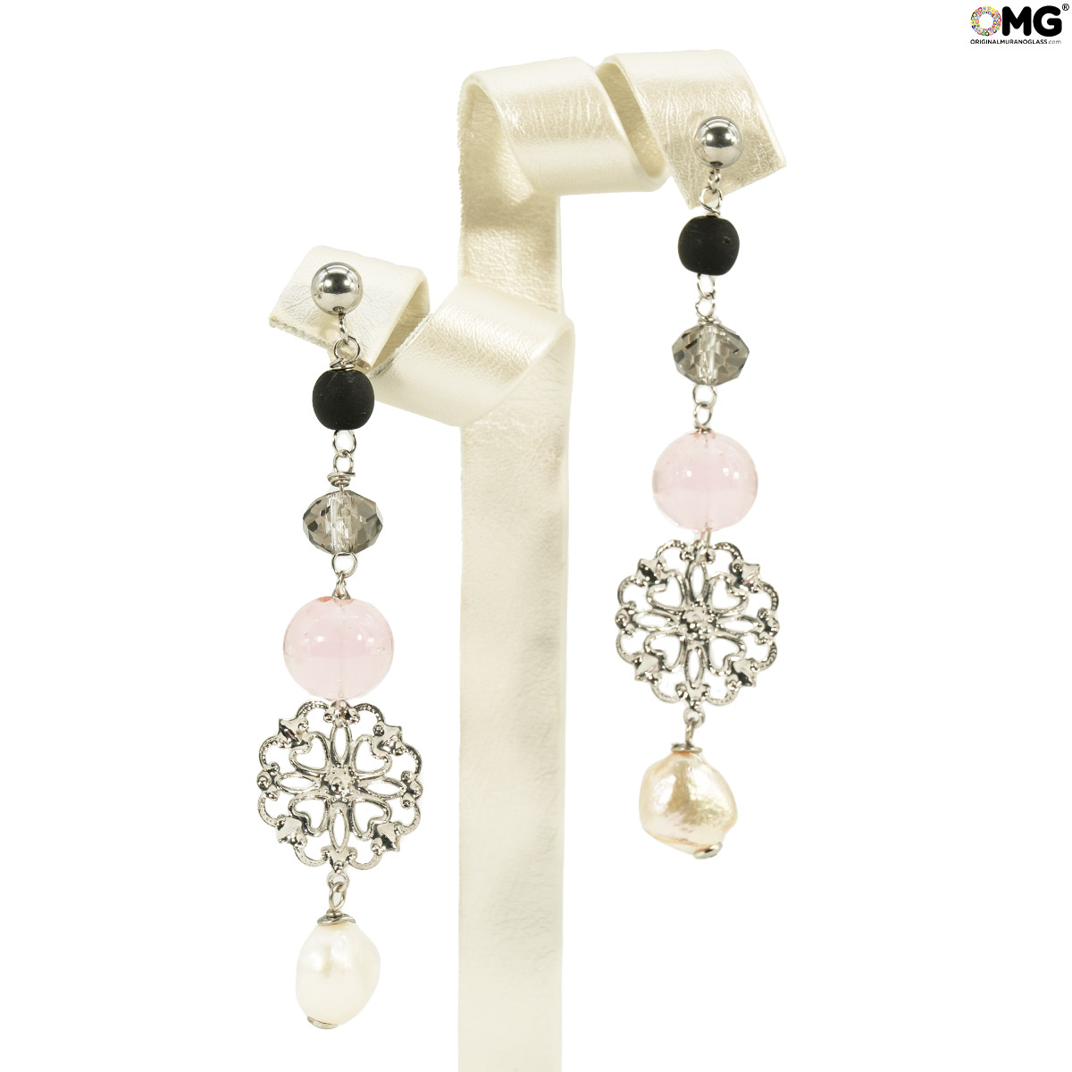 Iris Earrings Antica Murrina Collection Original Murano Glass Omg