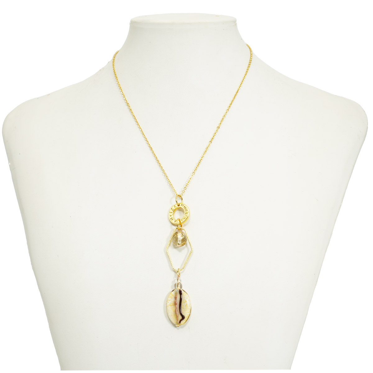 Gold leaf online necklace paparazzi