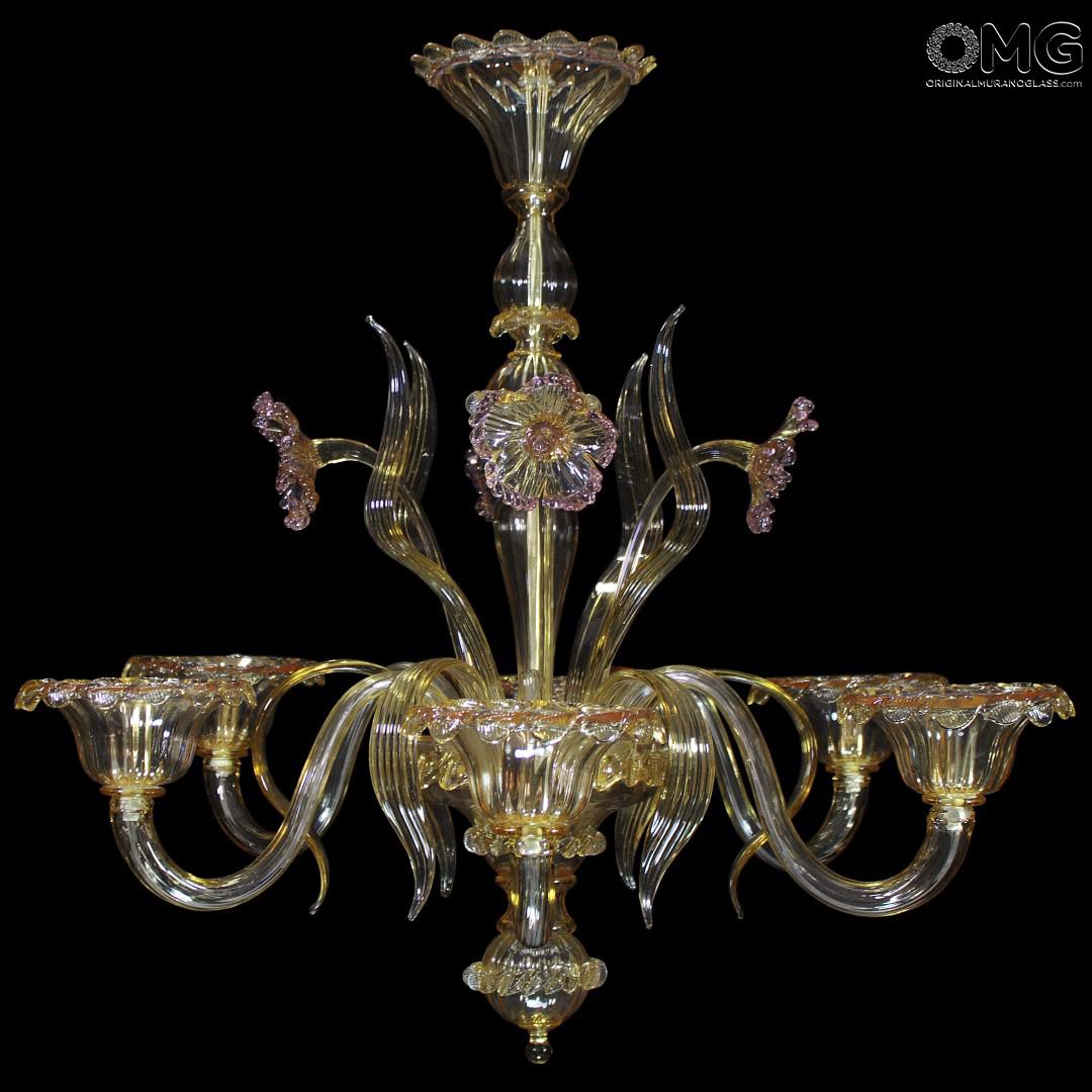 Chandelier Ca Biondetti Venetian Murano Gl 6 Lights