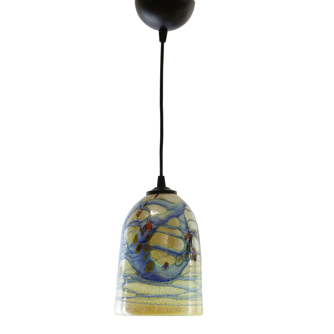 Fantasy, lampada multicolore azzurro - Lampade In Vetro di Murano