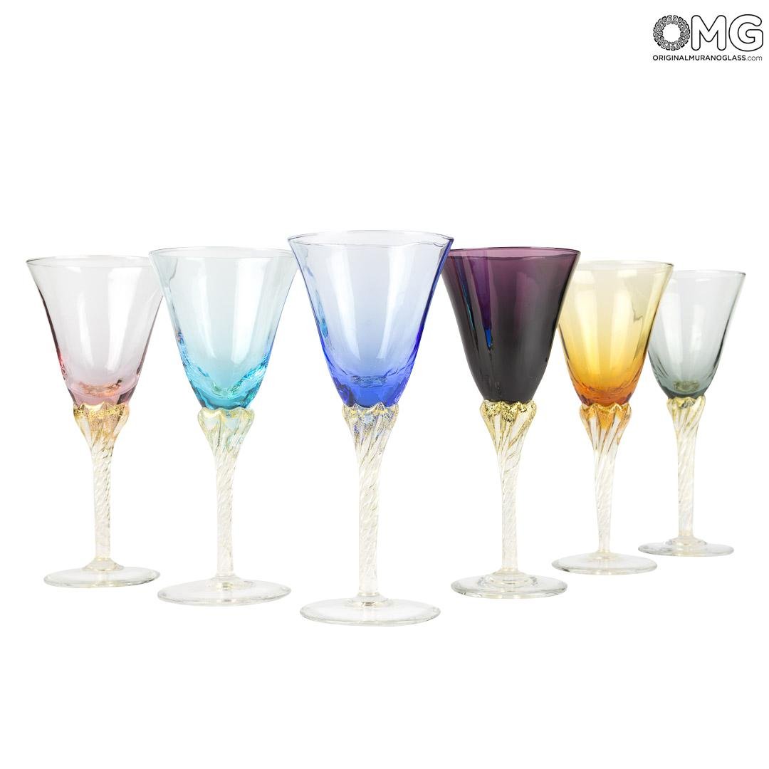 Glass Cups Wine Set 6 Glasses  Drinking Glasses Set Glass