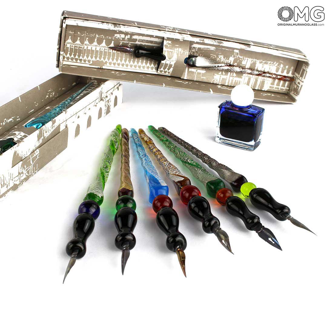 Event & Business Gifts in Murano Glass - Made in Italy: Fountain Pen in  Murano Glass - assorted colors