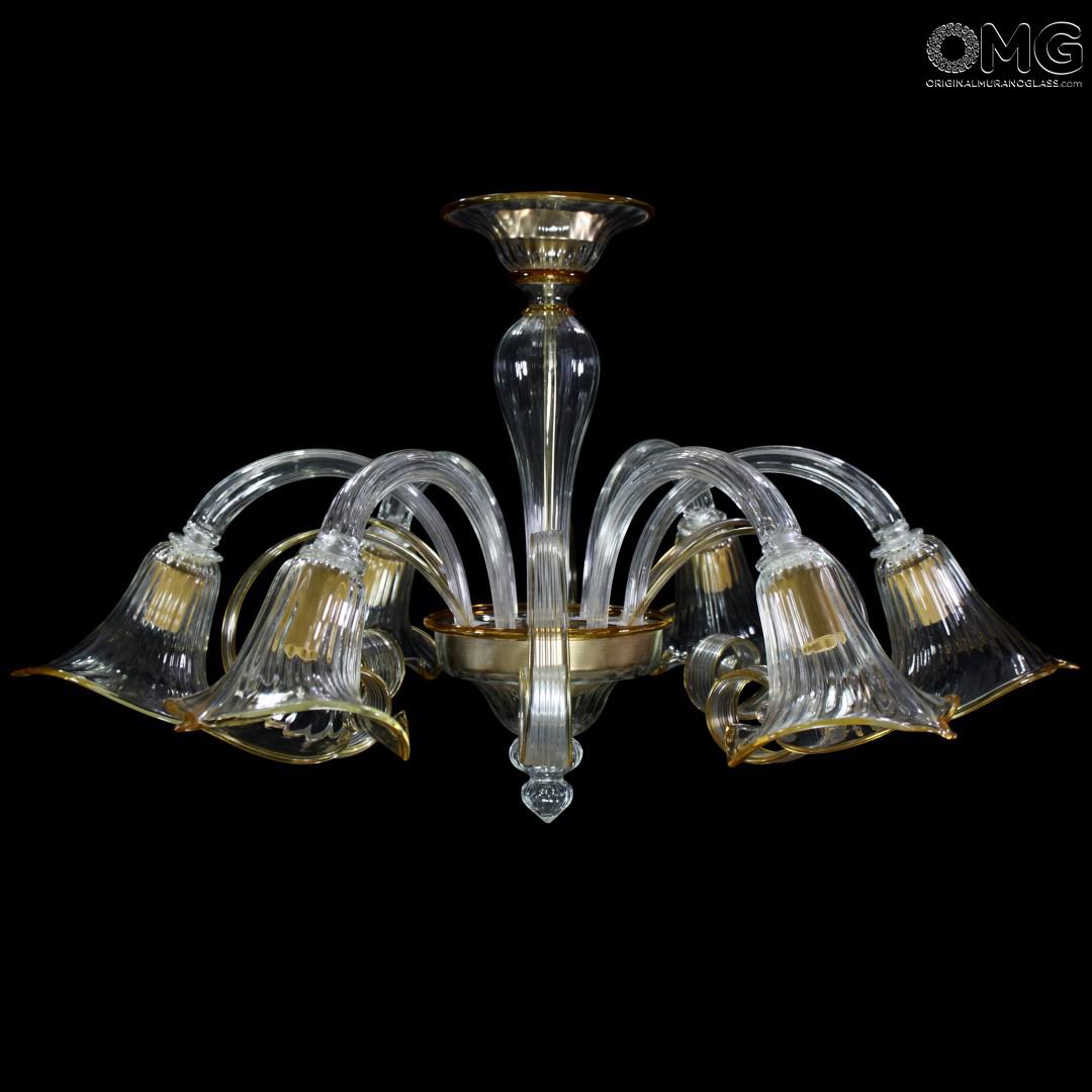 Ceiling Lamps Luna Aquatic Murano Glass