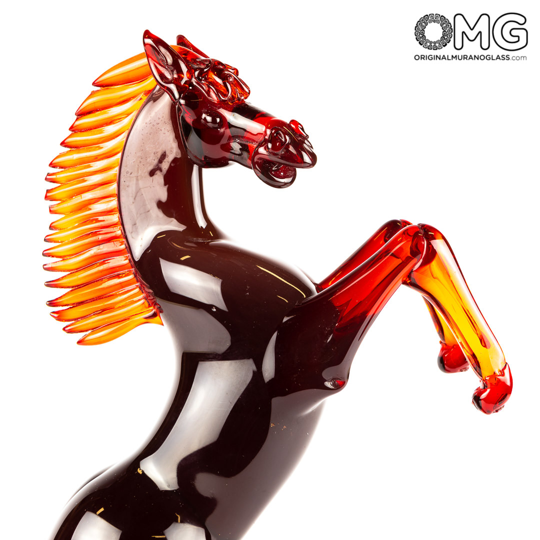 murano glass horse