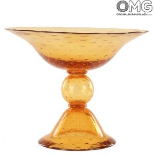 Vaso Cinco - Âmbar - Vidro Murano Original OMG Vaso Cinco - Âmbar - Vidro Murano Original OMG