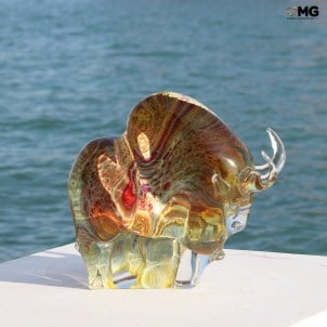 Bull_dreamer_sculpture_chalcedony_original_murano_glass_omg_venetian