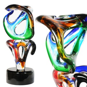 Abstract Sculpture climax - Original Murano Glass