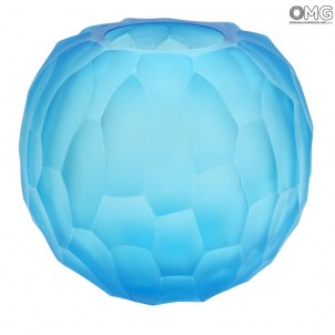 Venezianische Lagunenvase Battuto - Geblasene Vase - Original Muranoglas Venezianische Lagunenvase Battuto - Geblasene Vase - Original Muranoglas