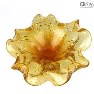Ваза для цветов - янтарь - Original Murano Glass OMG