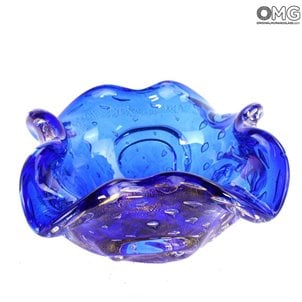 Cinzeiro da moda anos 60 - Blu Venetian Glass Murano OMG®