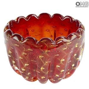 Vaso Fashion 60s Bowl - Red Venetian Glass Murano OMG®
