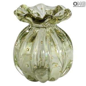 Fashion 60s Buddy Small Vase - Gray Venetian Glass Murano OMG®