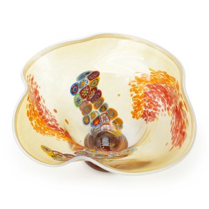 Bell Bowl Centerpiece - Millefiori & Mace - Original Murano Glass OMG