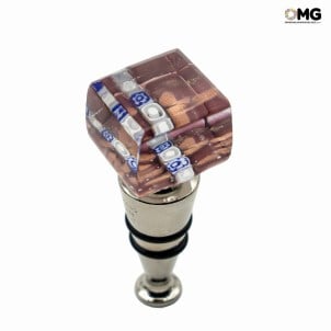 병 마개 핑크 Millefiori - 오리지널 Murano Glass OMG® + 선물 상자
