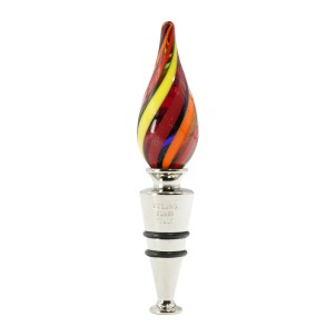 bouteille_stopper_cannes_red_multicolor_drop_original_murano_glass_omg