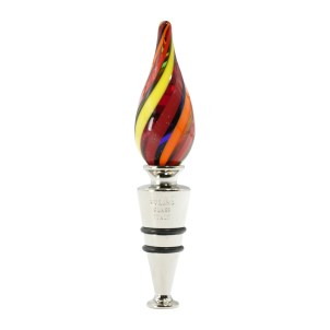 garrafa_stopper_cannes_red_multicolor_drop_original_murano_glass_omg