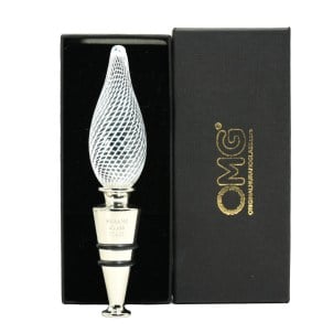 bouteille_stopper_drop_white_filigree_cannes_original_murano_glass_omg