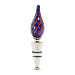 bouteille_stopper_filigrana_cannes_blu_red_drop_original_murano_glass_omg