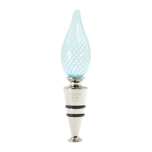 bottle_stopper_filigrana_lightblue_drop_original_ Murano_glass_omg