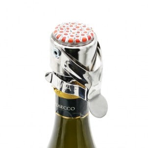 Tappo per bottiglia Millefiori Rosso in vetro di Murano originale OMG® + Scatola