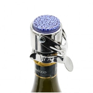 سدادة زجاجة Millefiori Blue - زجاج مورانو الأصلي OMG® + علبة هدايا