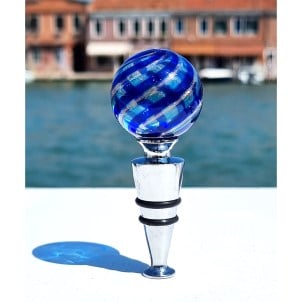 【新品未使用】MURANO GLASS ITALY ムラーノ ボトルストッパー