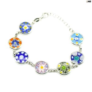 Pulseira com Murrine - Vidro Murano Original OMG Pulseira com Murrine - Vidro Murano Original OMG