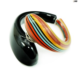 bracelet_noir_multicolore_original_verre_de_murano_omg