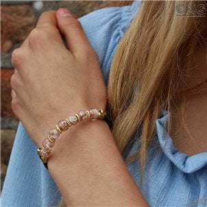 bracelete_white_single_beads_murano_glass