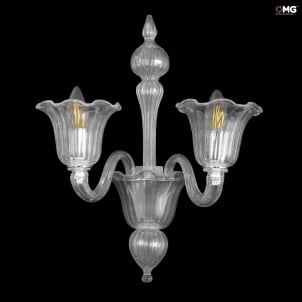 벽 램프 Campanula 크리스탈 - 아플리케 - Murano Glass