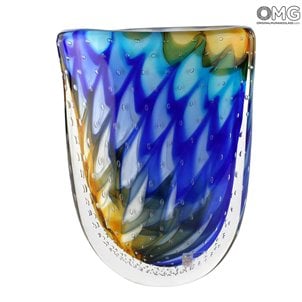 Vase Sahara - Sommerso - Original Murano Glas OMG
