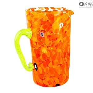 caraffa_arancione_orange_murano_glass_pitcher