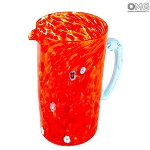 caraffa_pitcherarancione_orange_murano_glass
