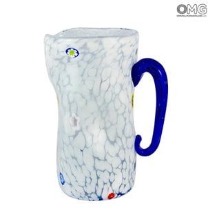 投手Monocrome-白色-原裝Murano Glass OMG