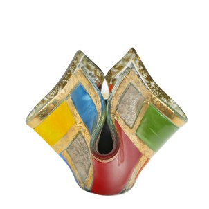 Centerpiece - Mondrian - Gold leaf - Original Murano Glass OMG