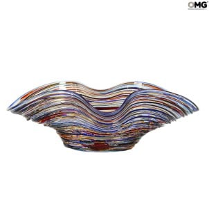 Sombrero Saturn multicolorido - Peça central - Vidro Murano Original