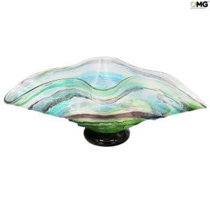 centre de table_sbruffi_green_silver_original_murano_glass_omg_venetian