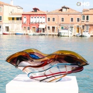centerpiece_sombrero_murano_glass_omg_venetian_vetro_amber