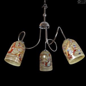 幻想-吊燈3燈-原裝Murano玻璃