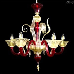 威尼斯枝形吊燈-玫瑰果-Murano Glass原始克隆